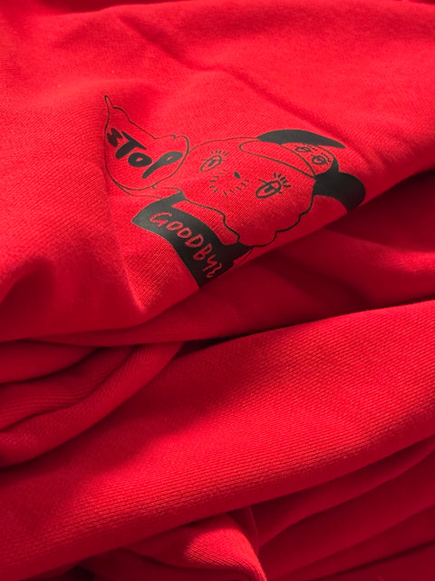 Don’t Text Me Oversize Sweater (Long / Red)