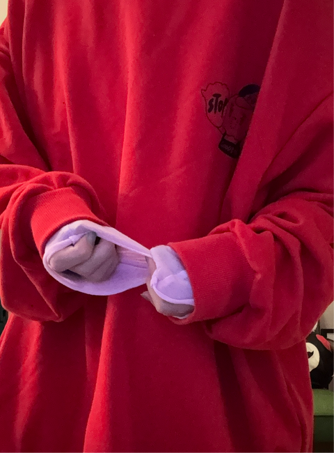 Don’t Text Me Oversize Sweater (Long / Red)