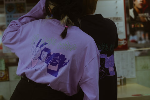 No More Work Tee / Light Purple