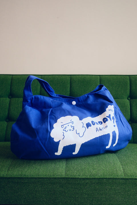 I Hate Monday Club Tote Bag (Blue)
