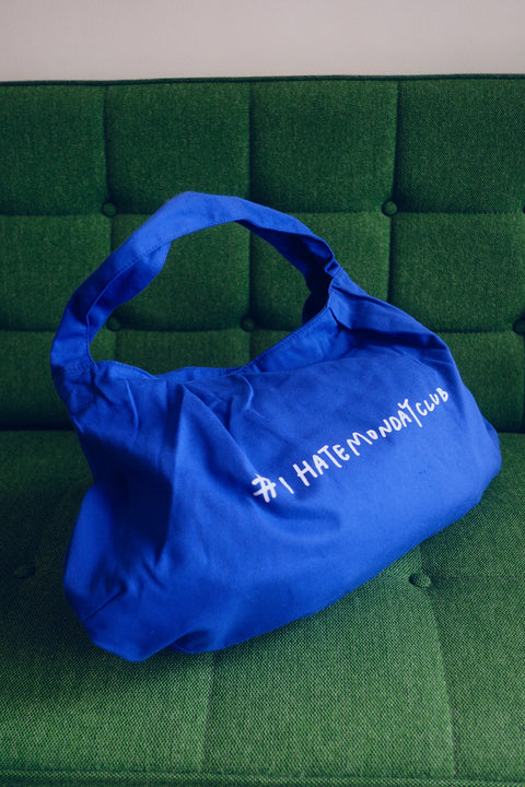 I Hate Monday Club Tote Bag (Blue)
