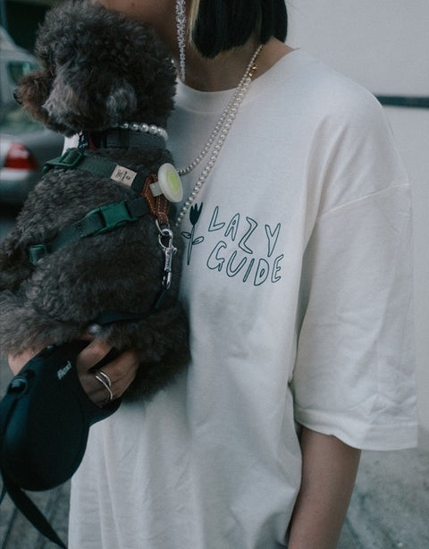 Lazy Guide / Achieve Nothing Today Tee Beige