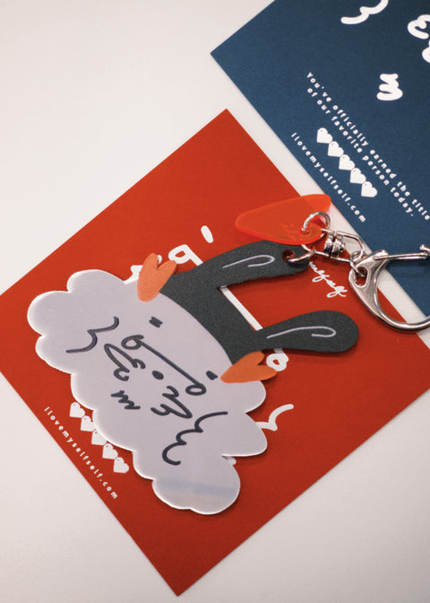 Double-Sided Mirror Keychain / Charm