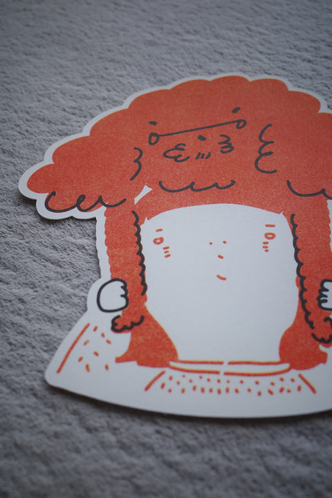 Me and My Dog Riso Postcard