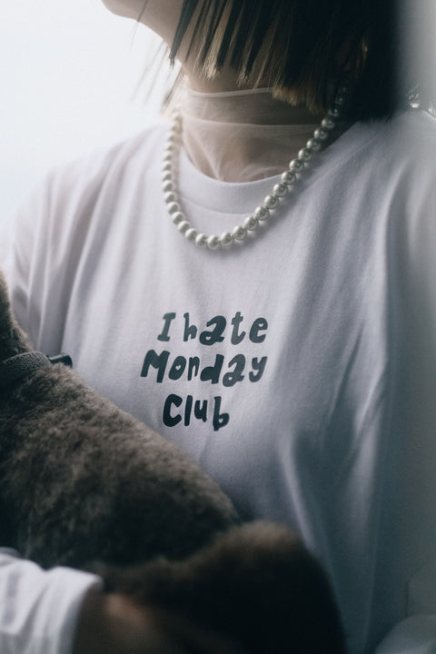 I Hate Monday Club Tee (Long / White)