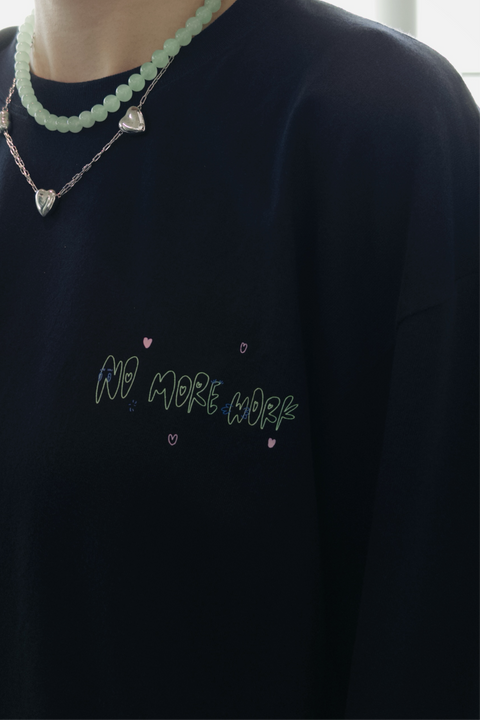 No More Work Tee / Navy