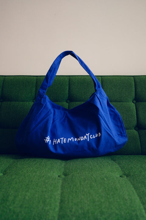 I Hate Monday Club Tote Bag (Blue)