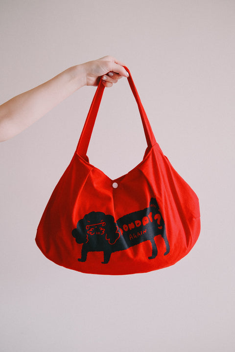 I Hate Monday Club Tote Bag (Red)