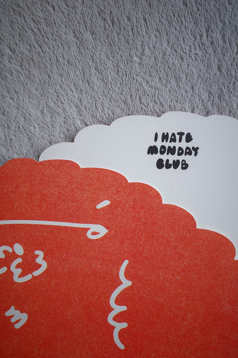 Big Head Dog Riso Postcard